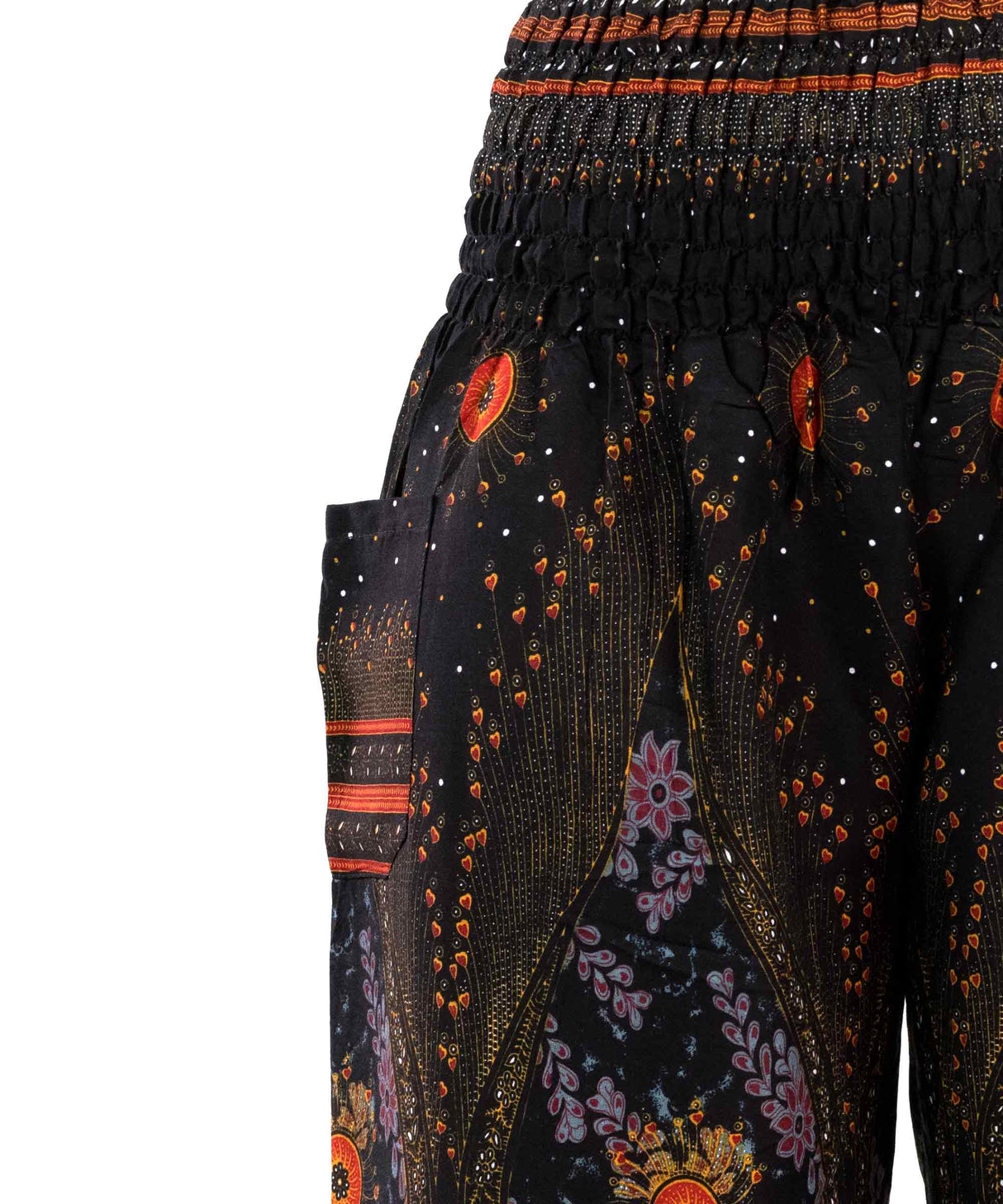 Haremshose XL orient Muster schwarz gold
