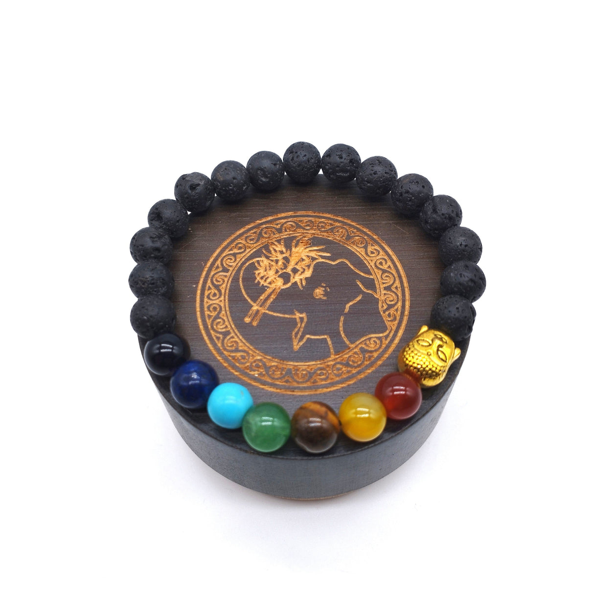 7-Chakren-Armband Lava