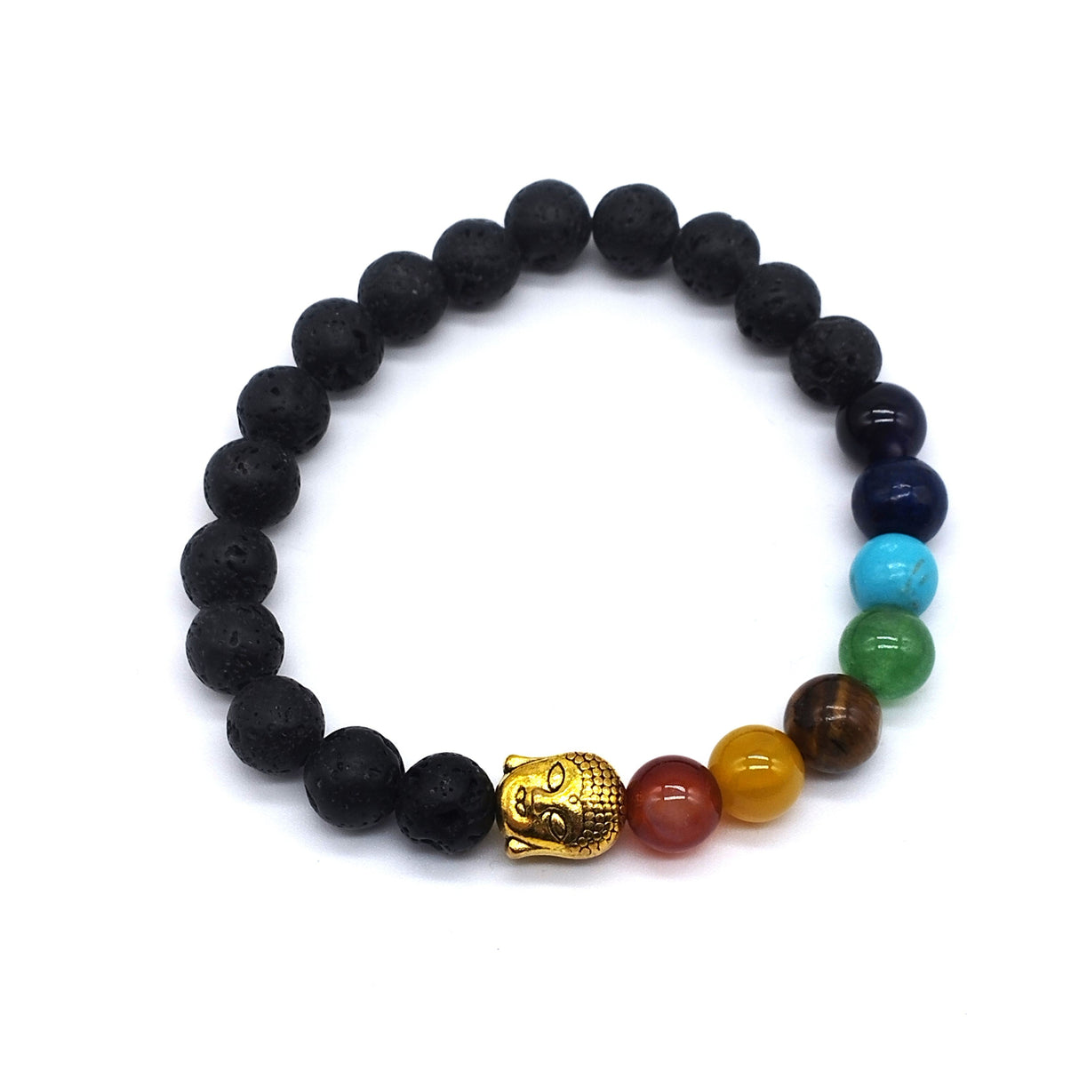 7-Chakren-Armband Lava