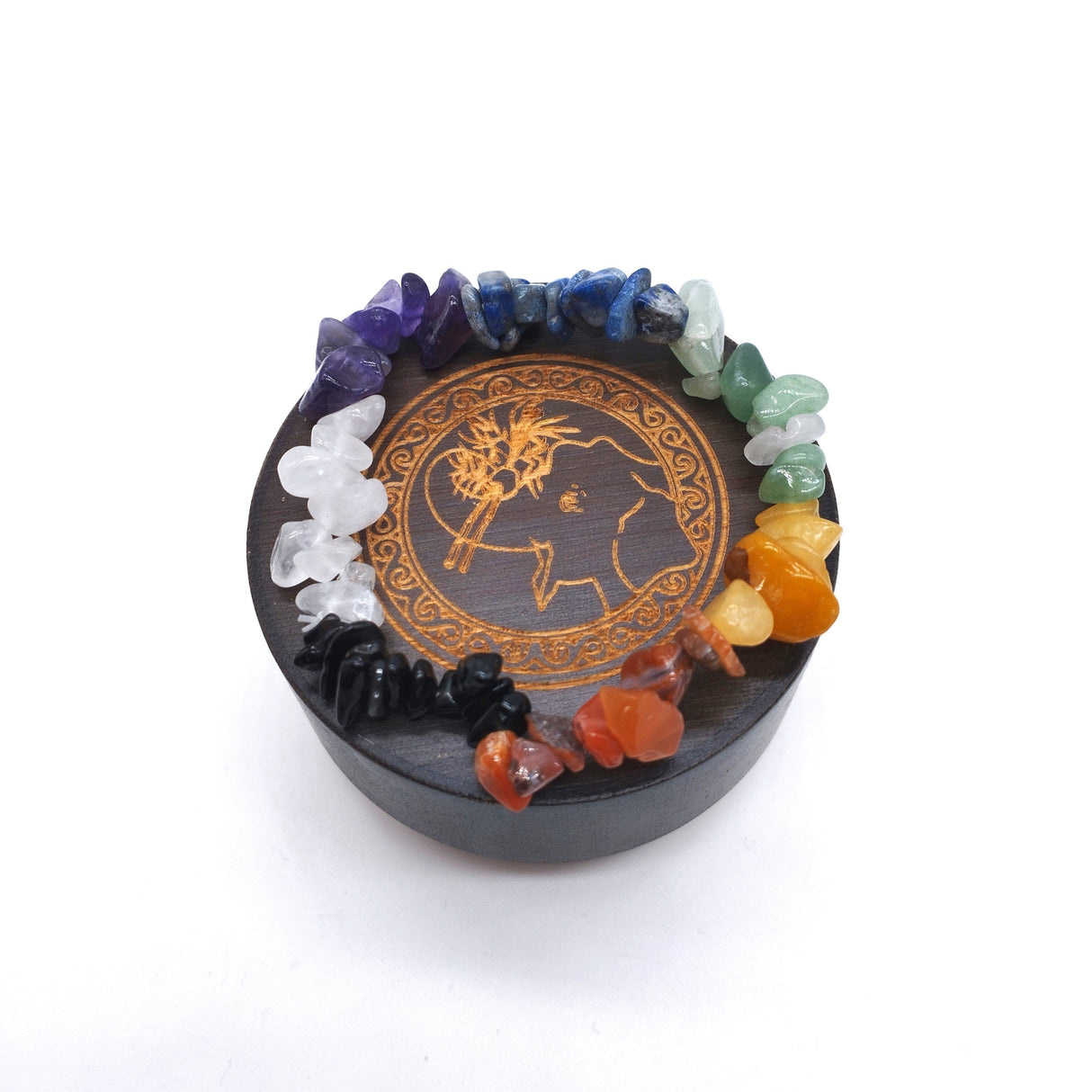 7-Chakren-Armband Natur