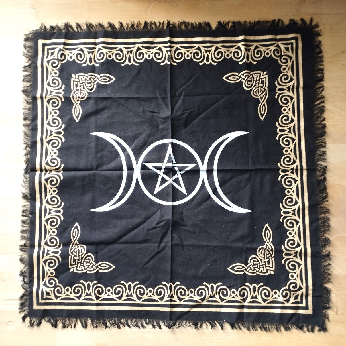 Altartuch in Silber & Gold 65x65 cm