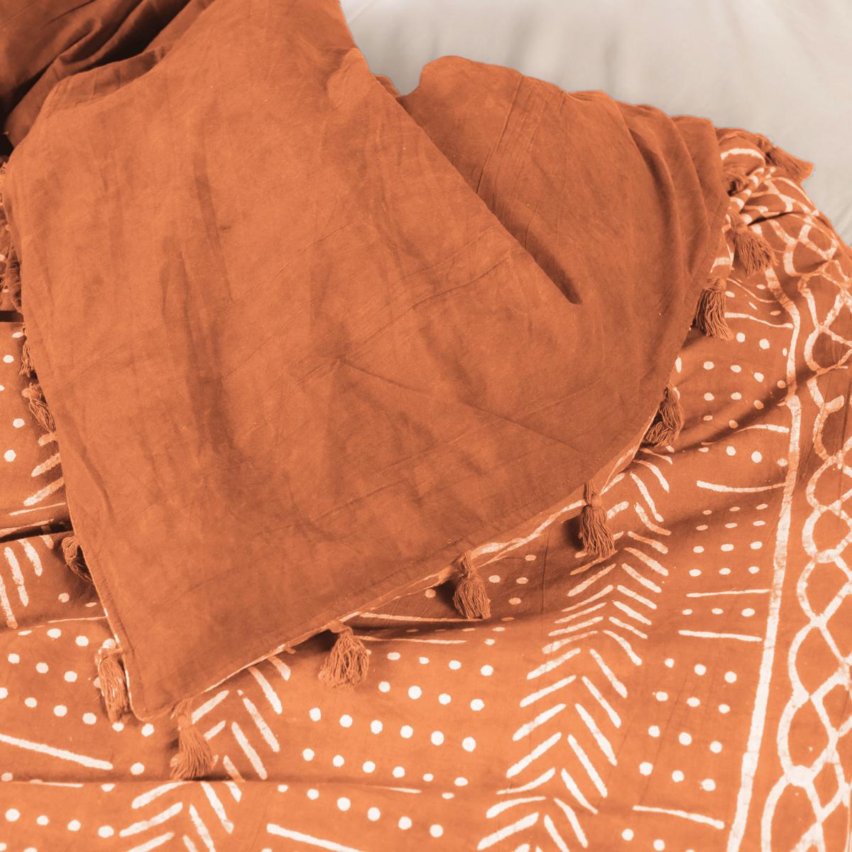 Bettwäsche Akazie Blockdruck Geo