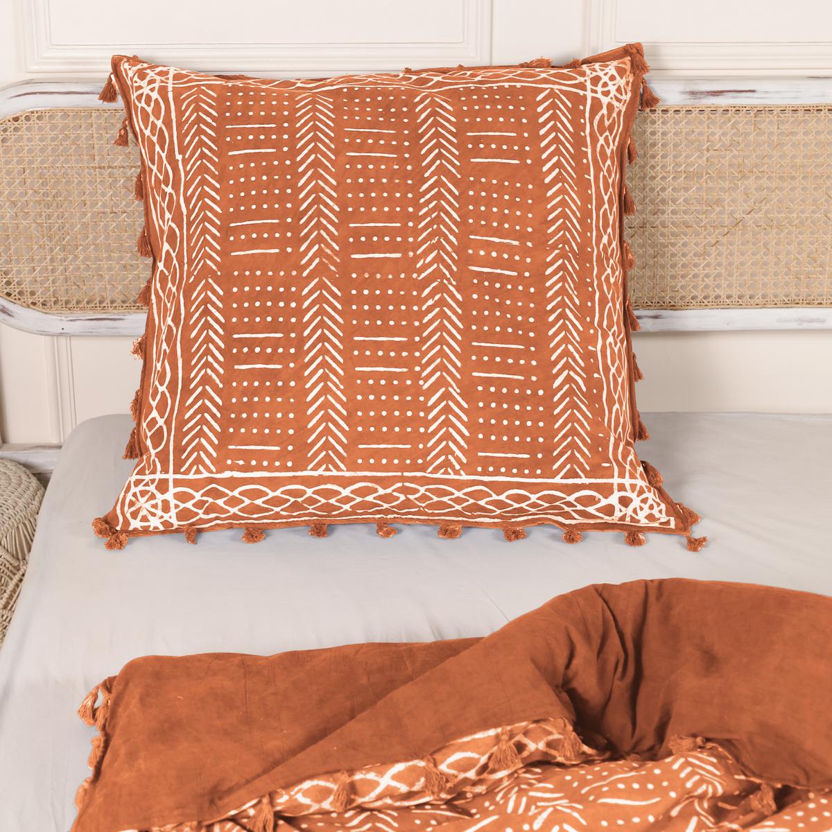 Bettwäsche Akazie Blockdruck Geo