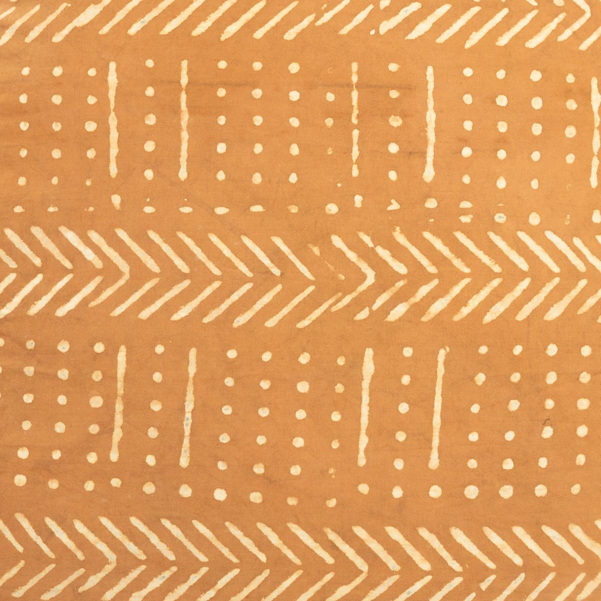 Kopfkissen 80x80 cm mit Reissverschluss Bezug für Akazie Blockdruck Muster Geo