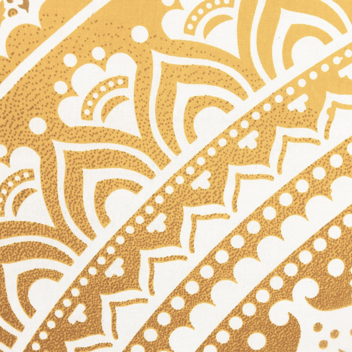 Kopfkissen Bezug Ombre Mandala ocker braun 80x80 cm