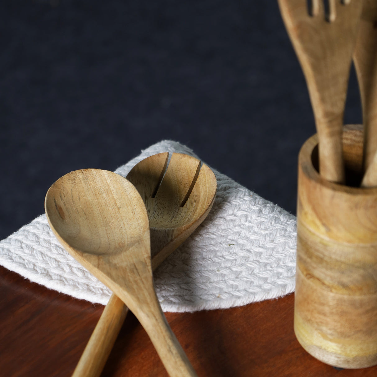 Küchenutensilien aus Mangoholz 5-teilig