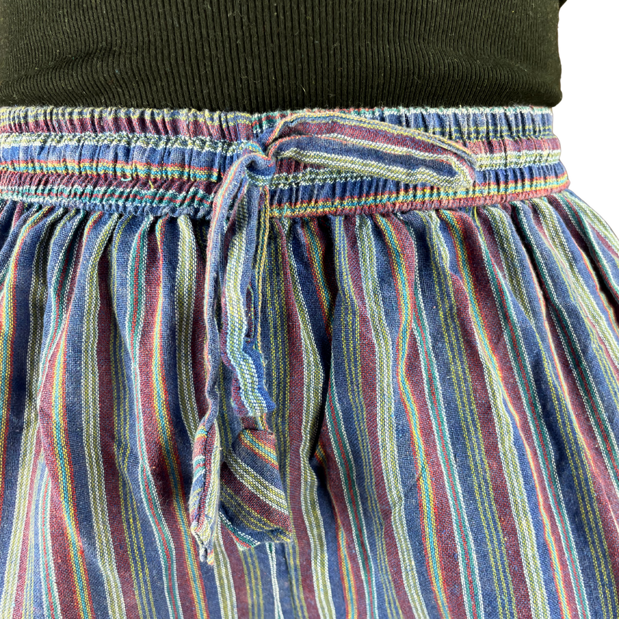 Kurze Hose Fischerstoff Stil blau Unisex alternative Mode aus Nepal Hippiestyle fair gehandelt von Karmandala