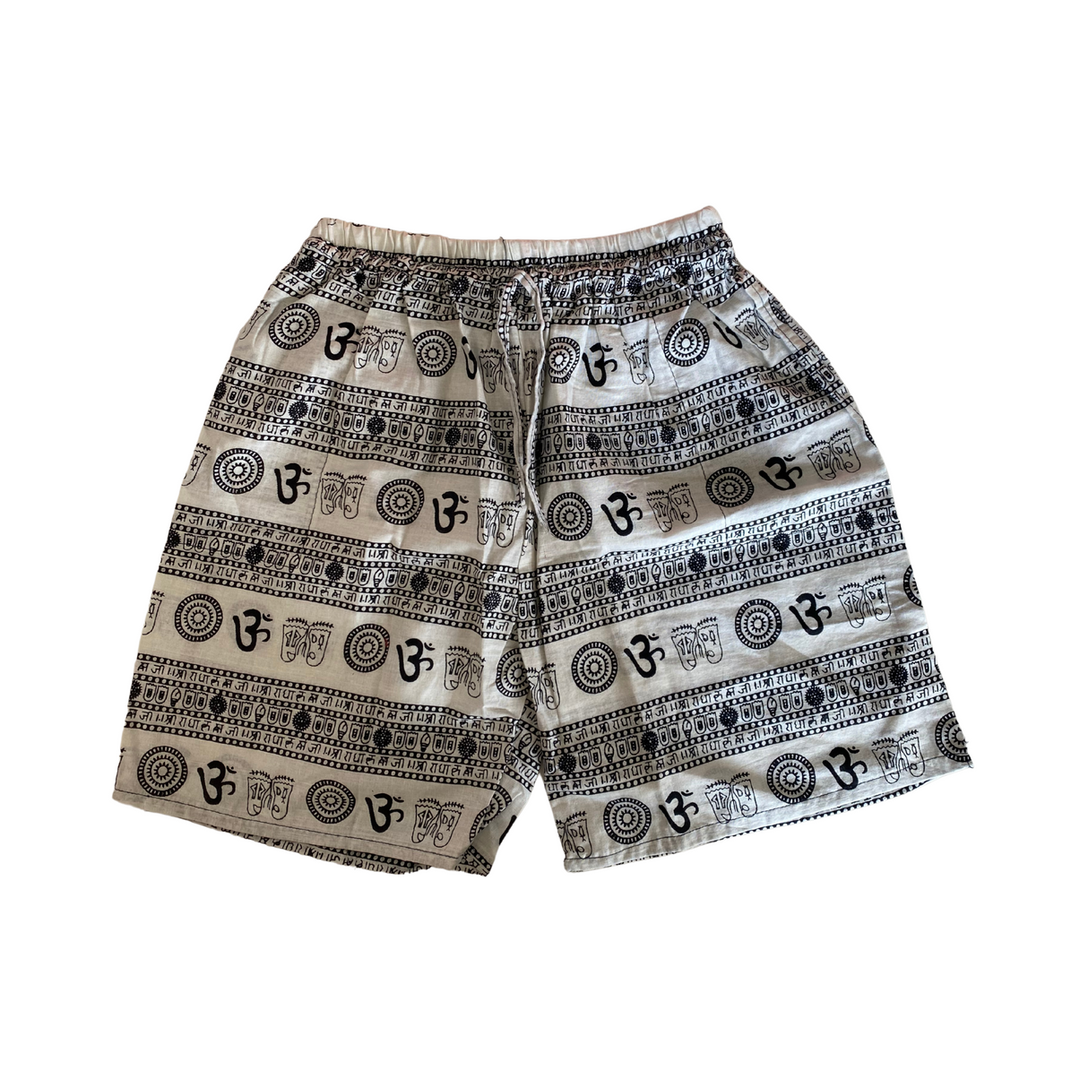 Kurze Sommerhose Om- Zeichen Schwarz- Weiß