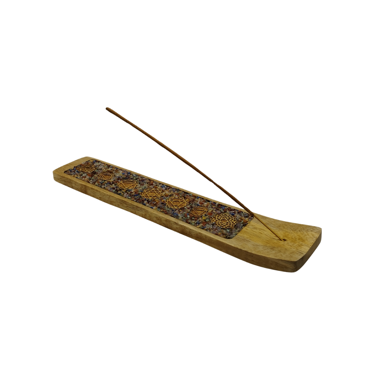 Räucherstäbchenhalter Chakra- Steine I Die Energie der 7- Chakren für deine Meditation