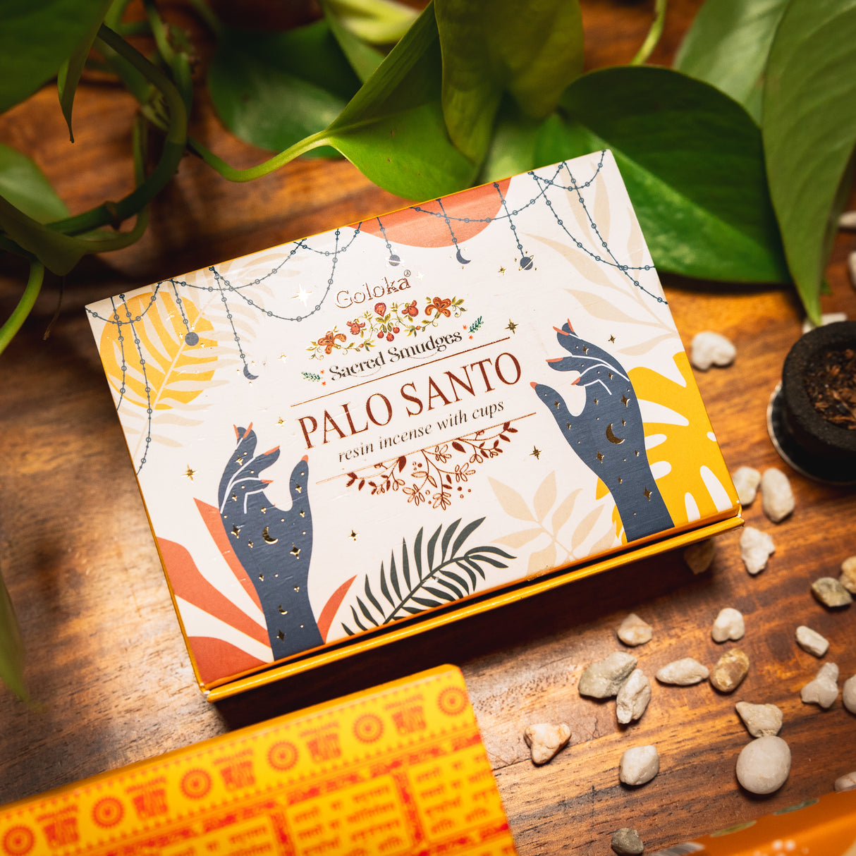 Smudge Cup Set Sechs Aromen indisches Räucherwerk von Goloka