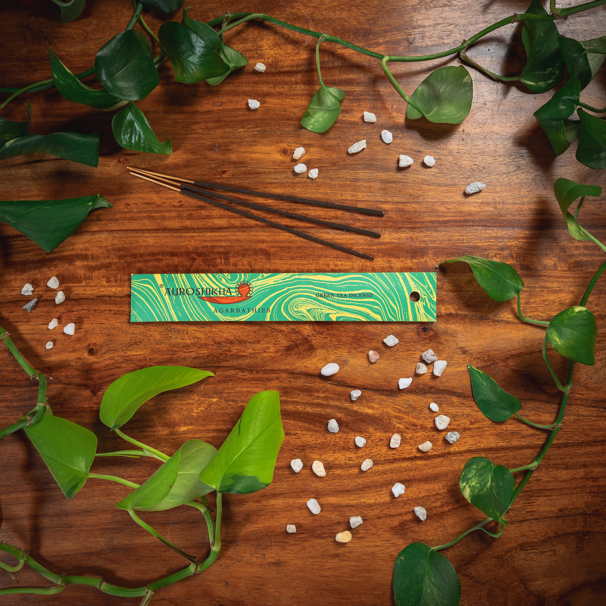 Räucherstäbchen Auroshikha Green Tea