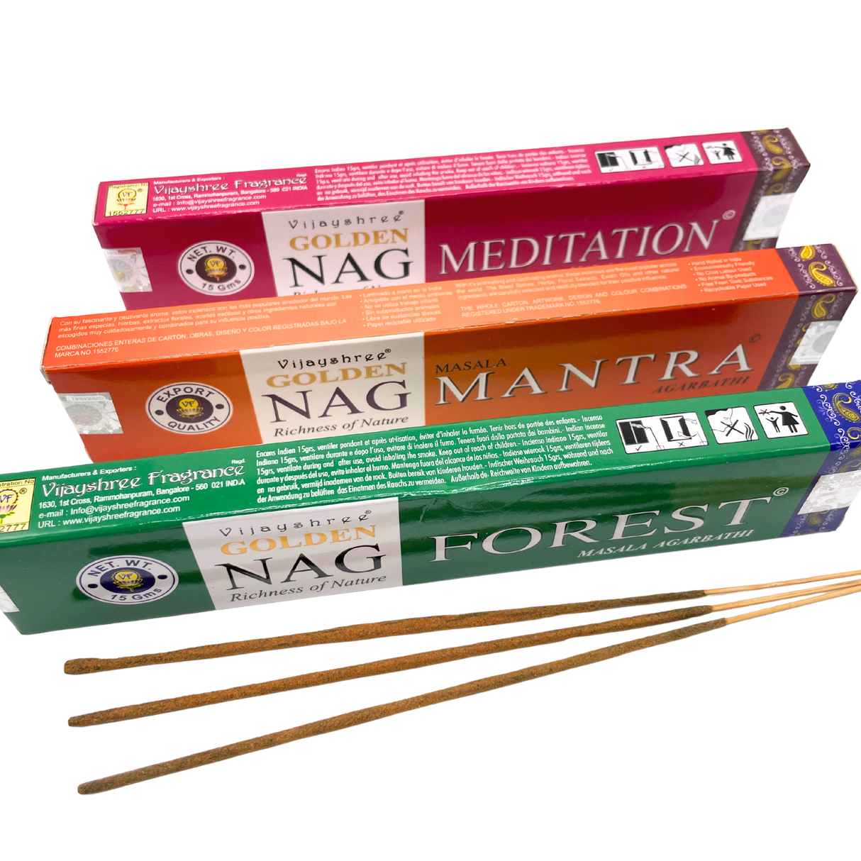 Stille & Natur Räucherstäbchen-Set | Meditation, Mantra & Forest