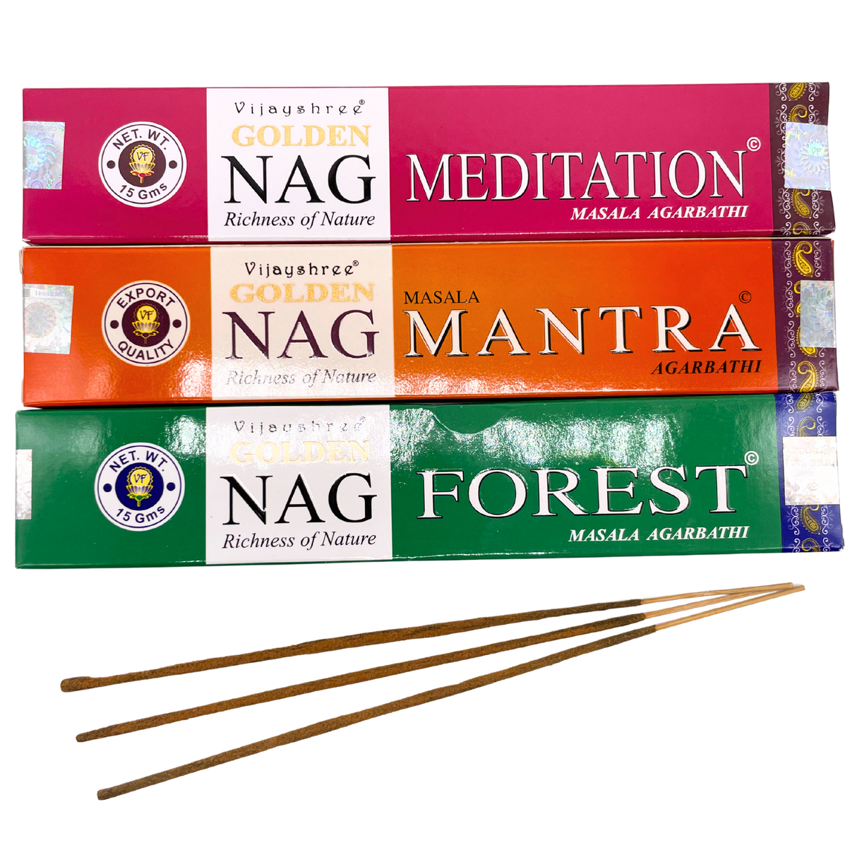 Stille & Natur Räucherstäbchen-Set | Meditation, Mantra & Forest