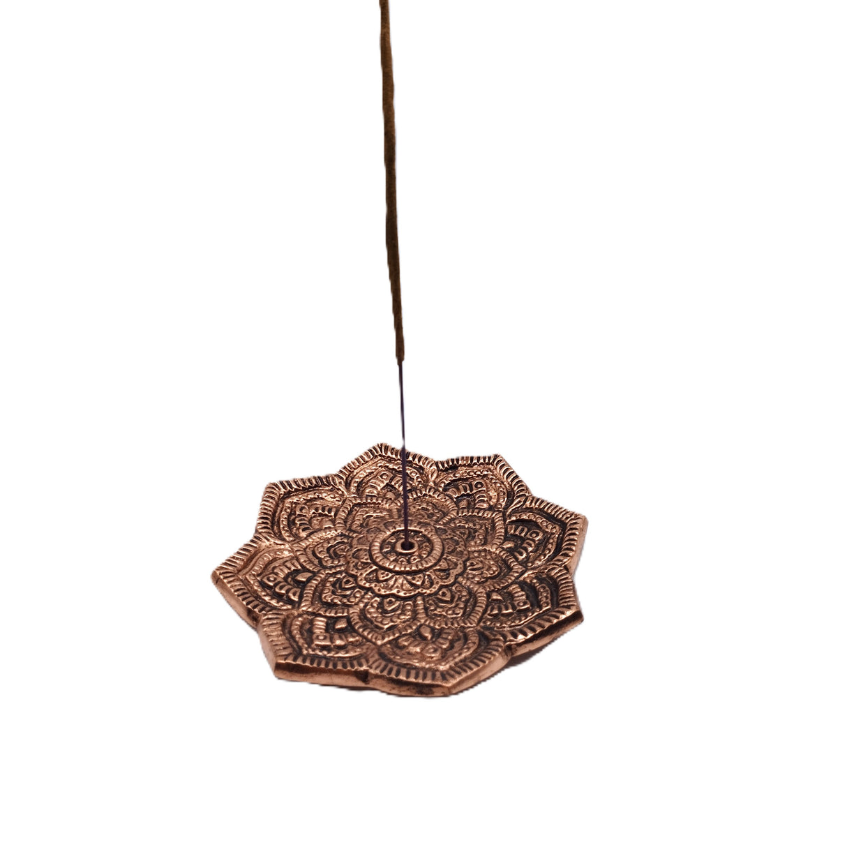 Räucherstäbchenhalter Lotusblume aus Messing