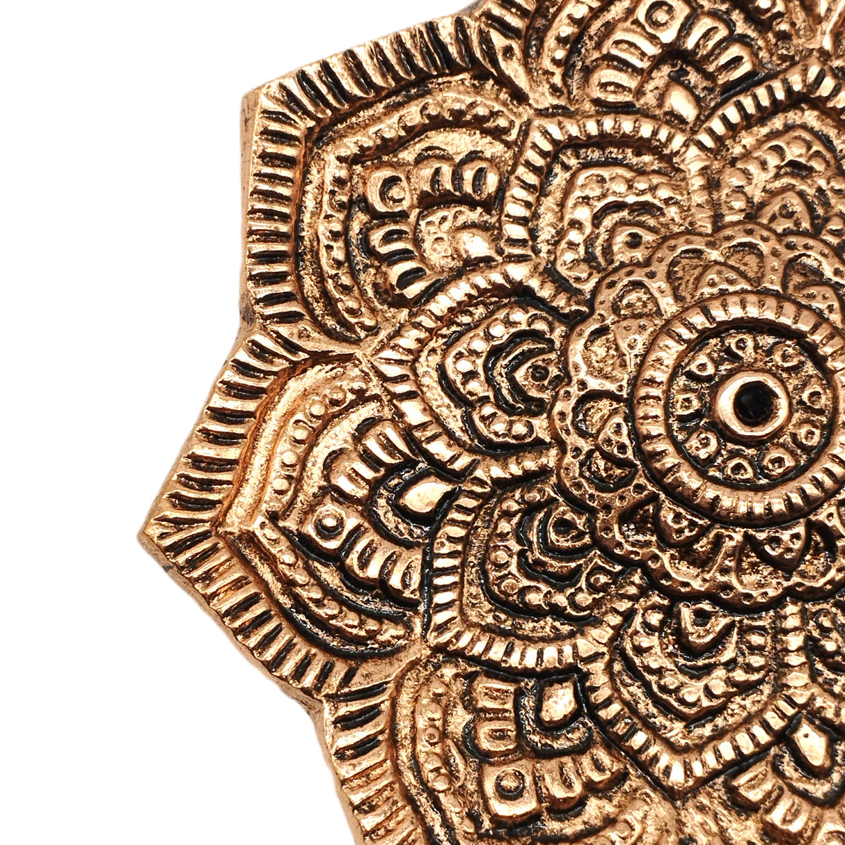 Räucherstäbchenhalter Lotusblume aus Messing