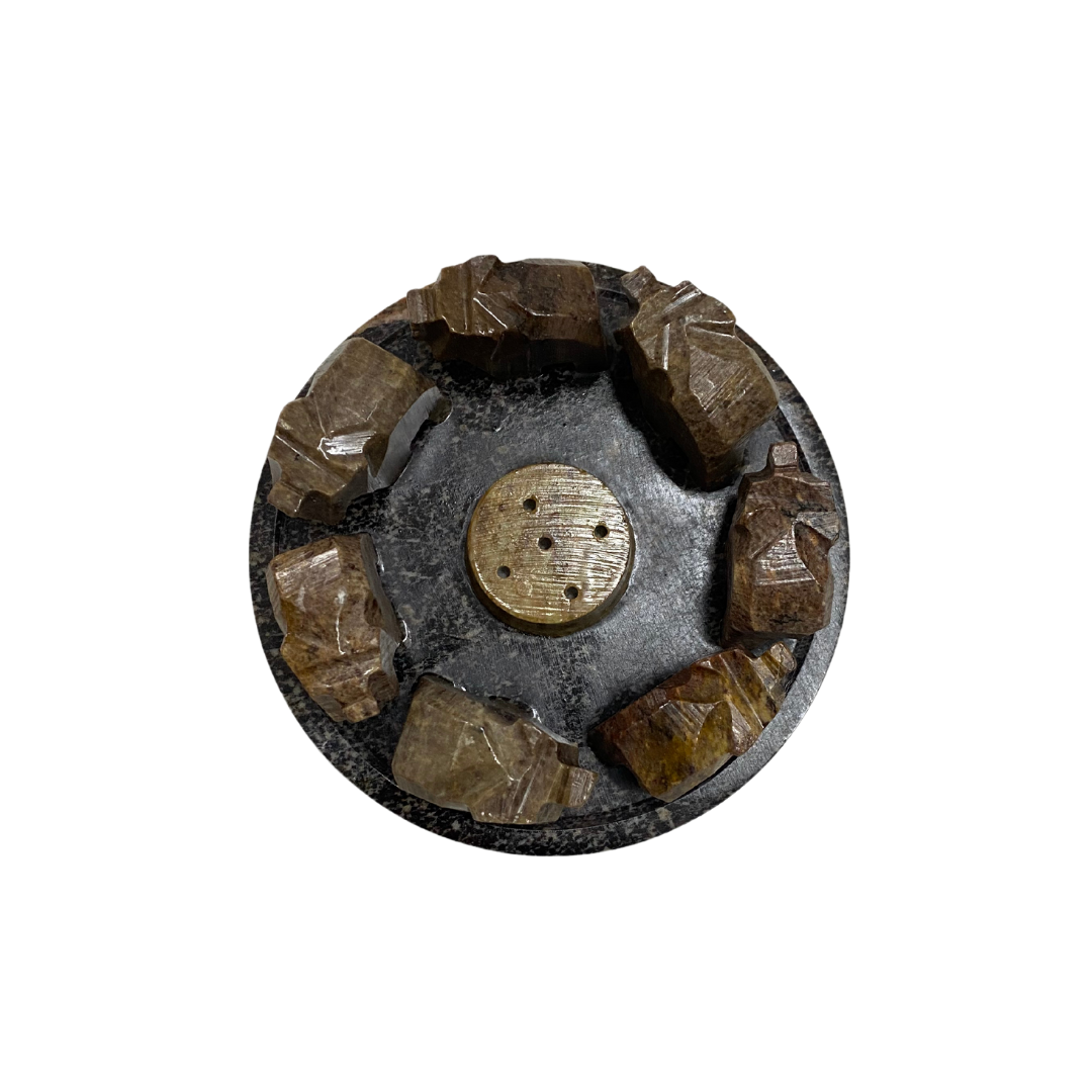 Räucherstäbchenhalter Elefanten rund aus Speckstein