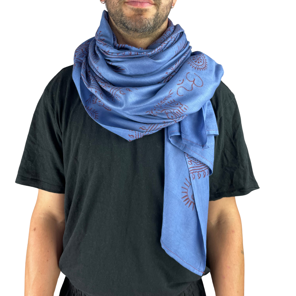 Ram Nami Tibetischer Glücksschal Blau