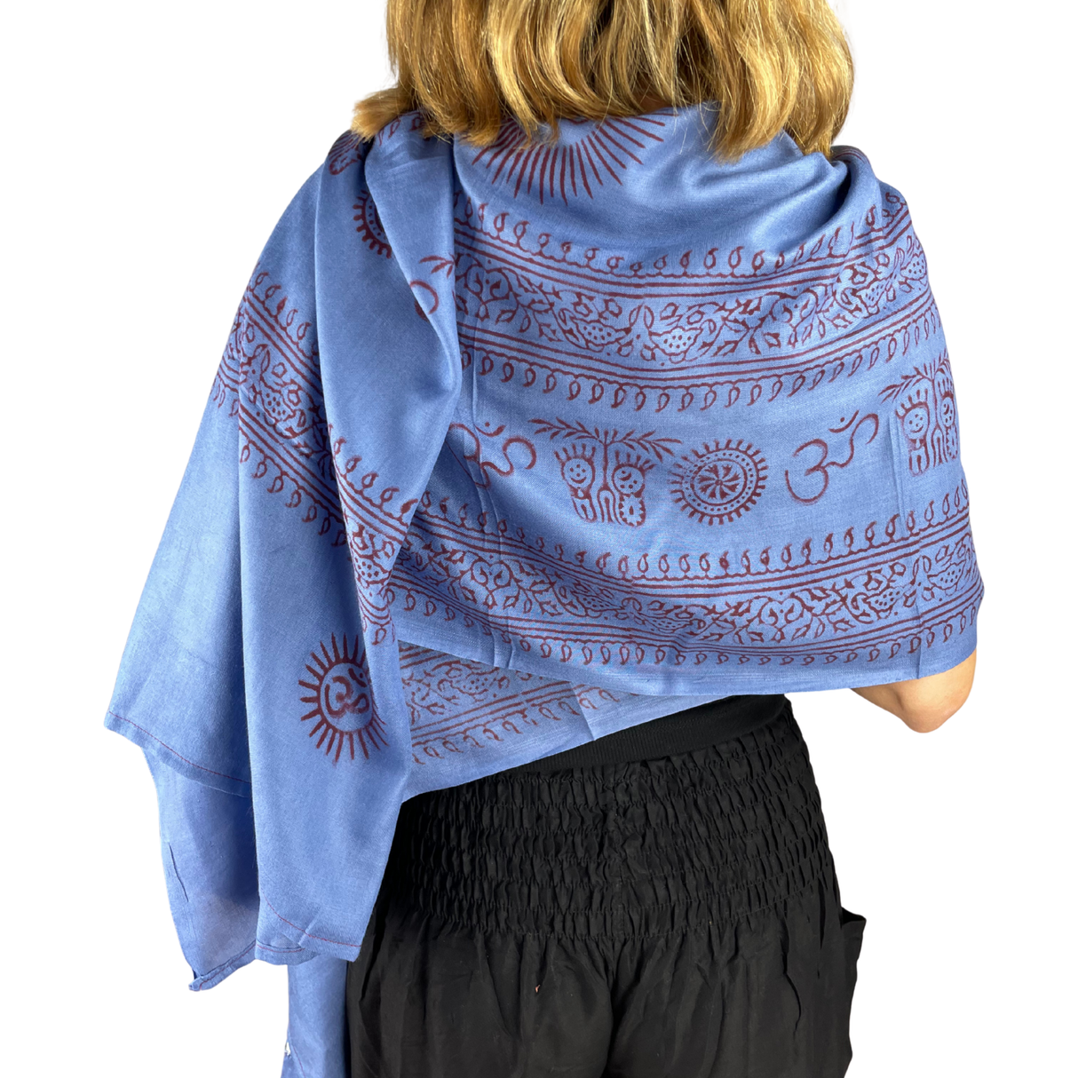 Ram Nami Tibetischer Glücksschal Blau