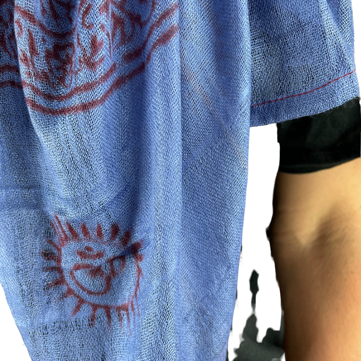 Ram Nami Tibetischer Glücksschal Blau