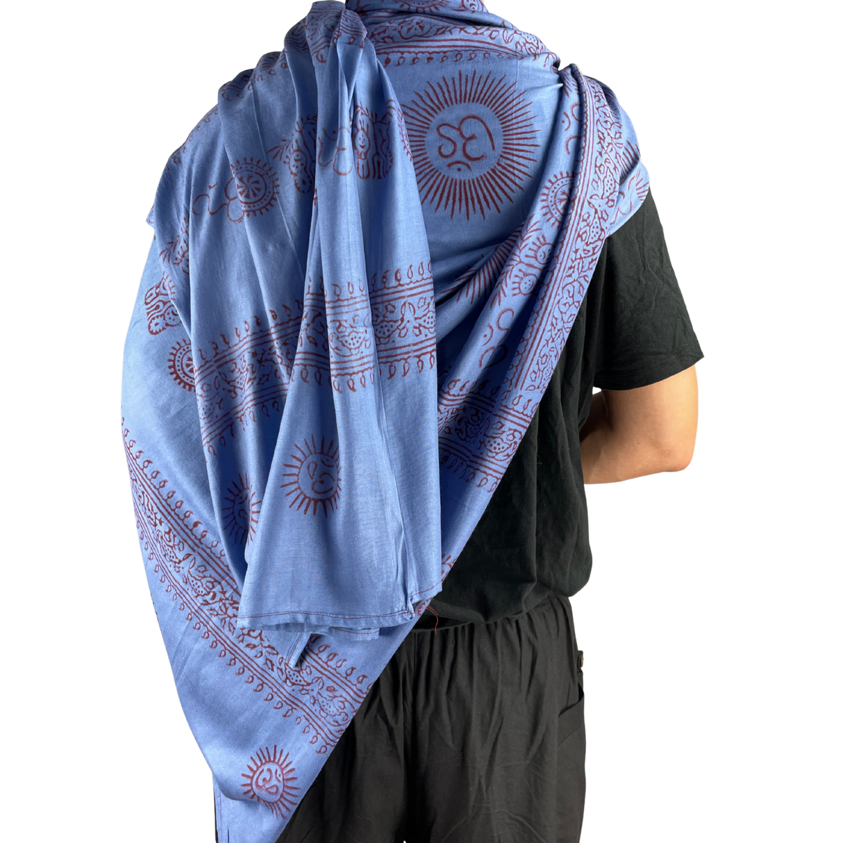 Ram Nami Tibetischer Glücksschal Blau