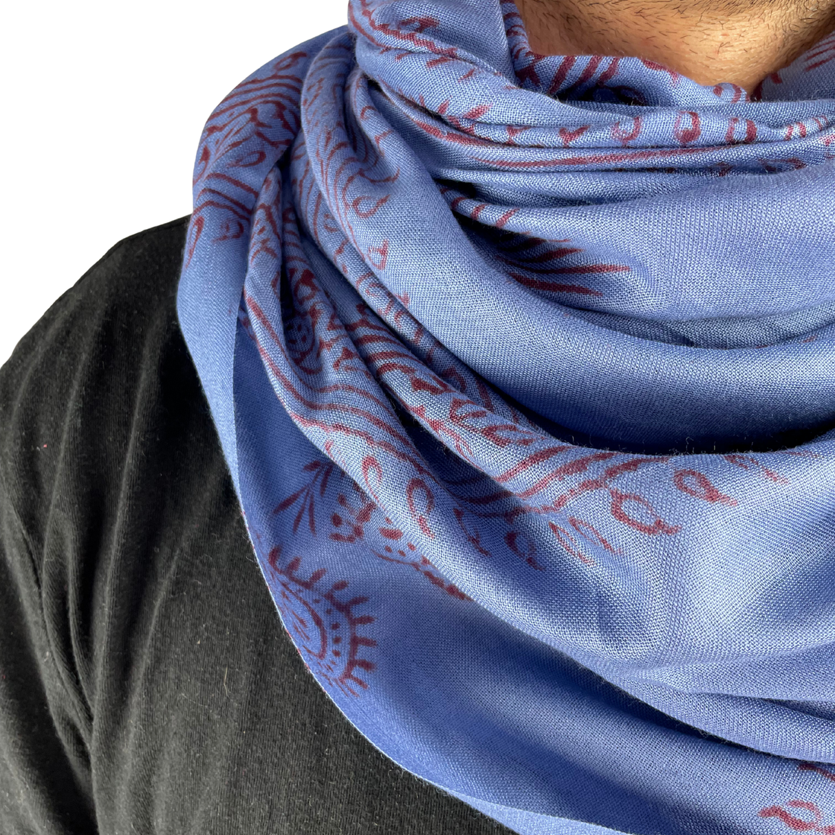 Ram Nami Tibetischer Glücksschal Blau