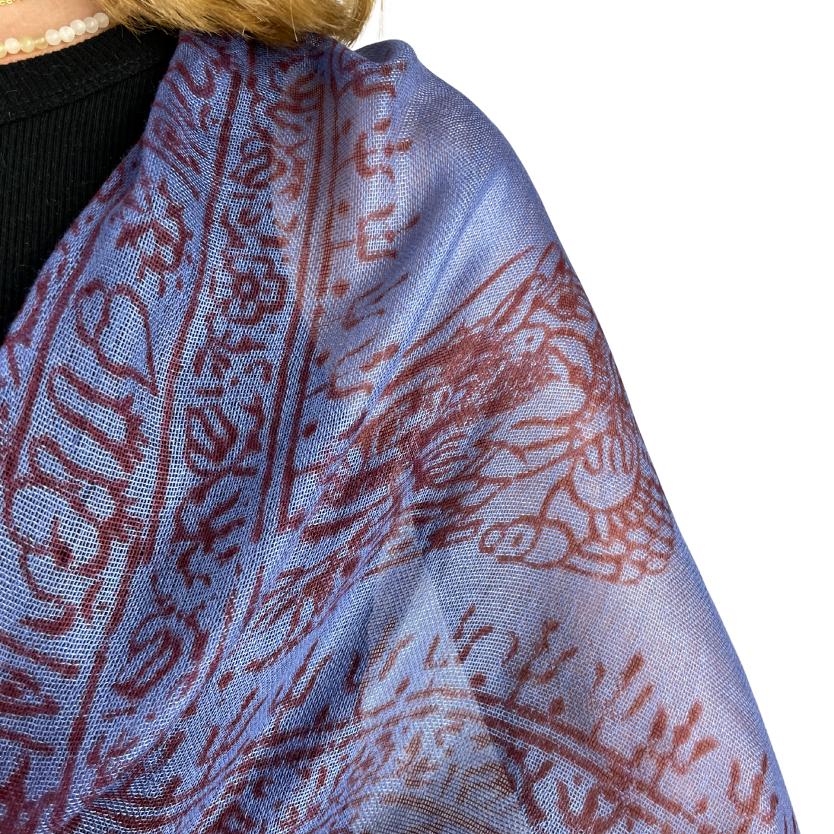 Ram Nami Tibetischer Glücksschal Blau