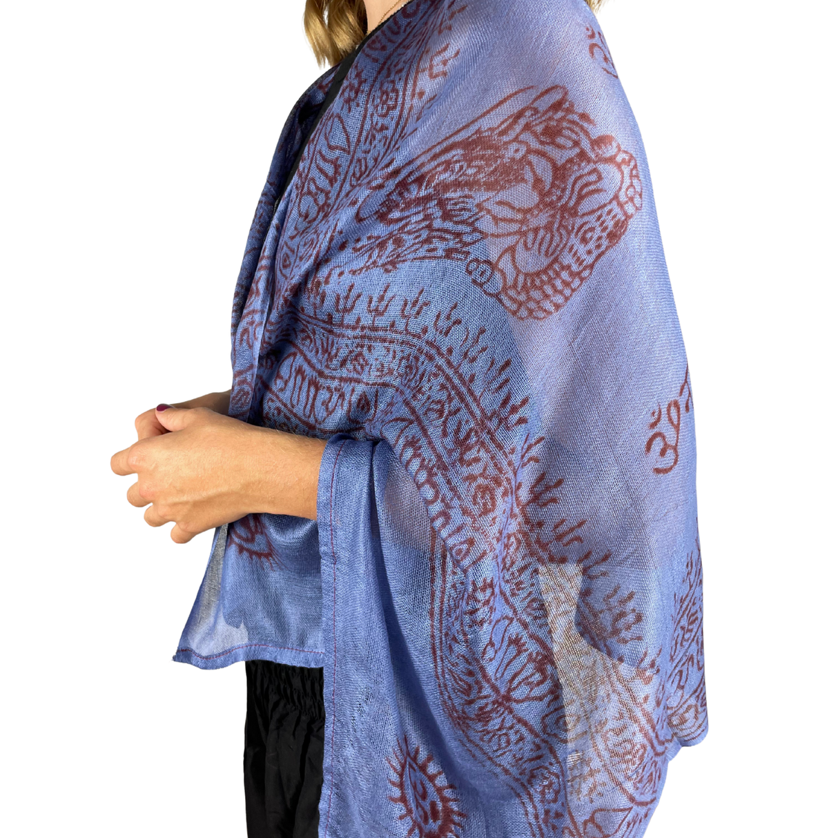 Ram Nami Tibetischer Glücksschal Blau