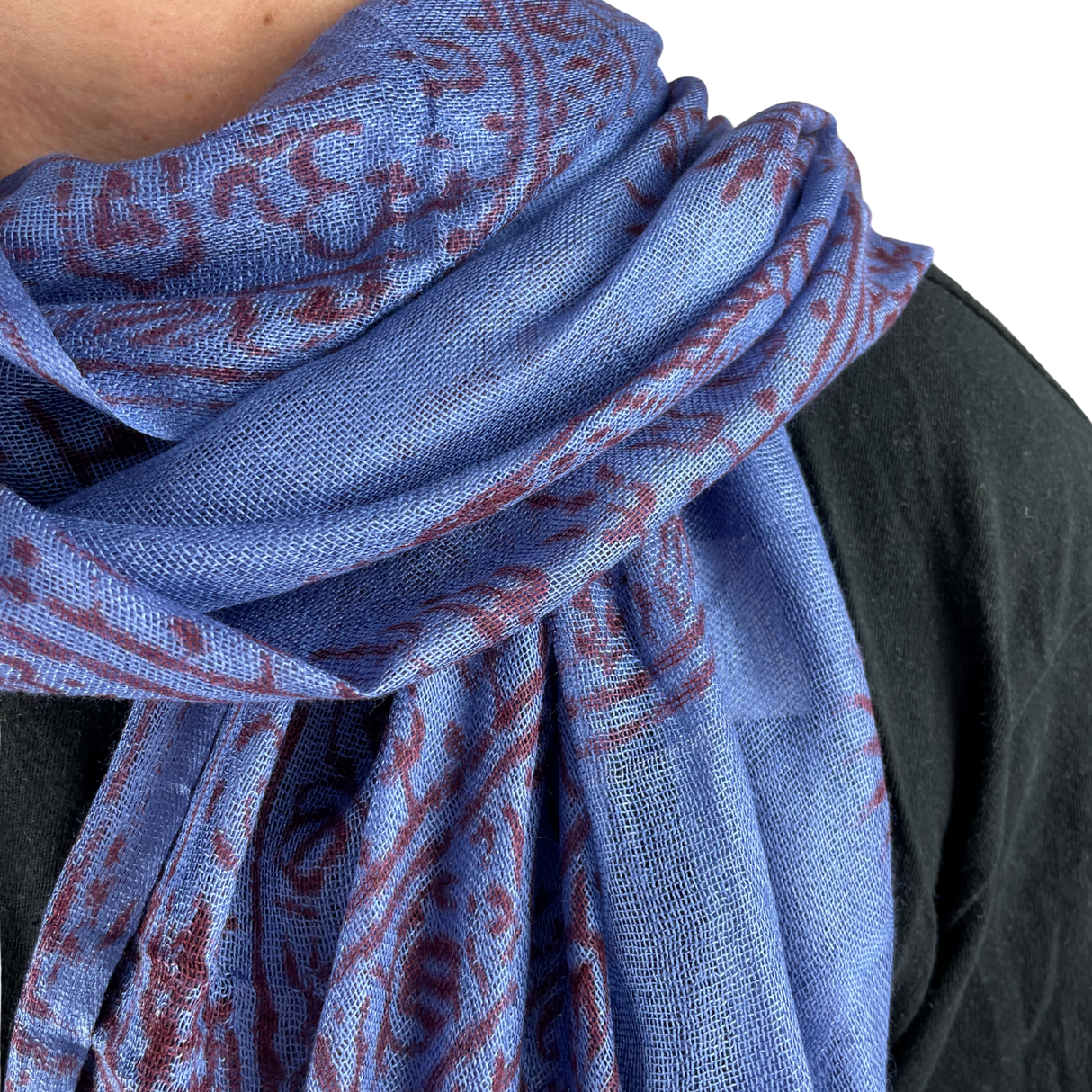 Ram Nami Tibetischer Glücksschal Blau