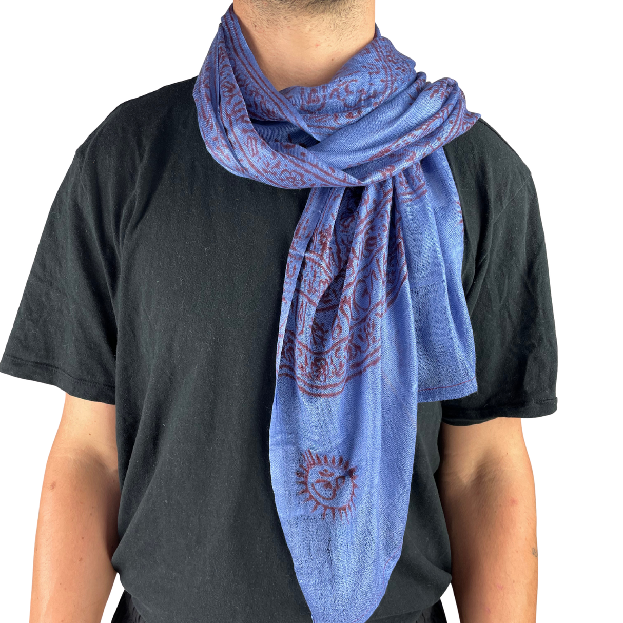 Ram Nami Tibetischer Glücksschal Blau