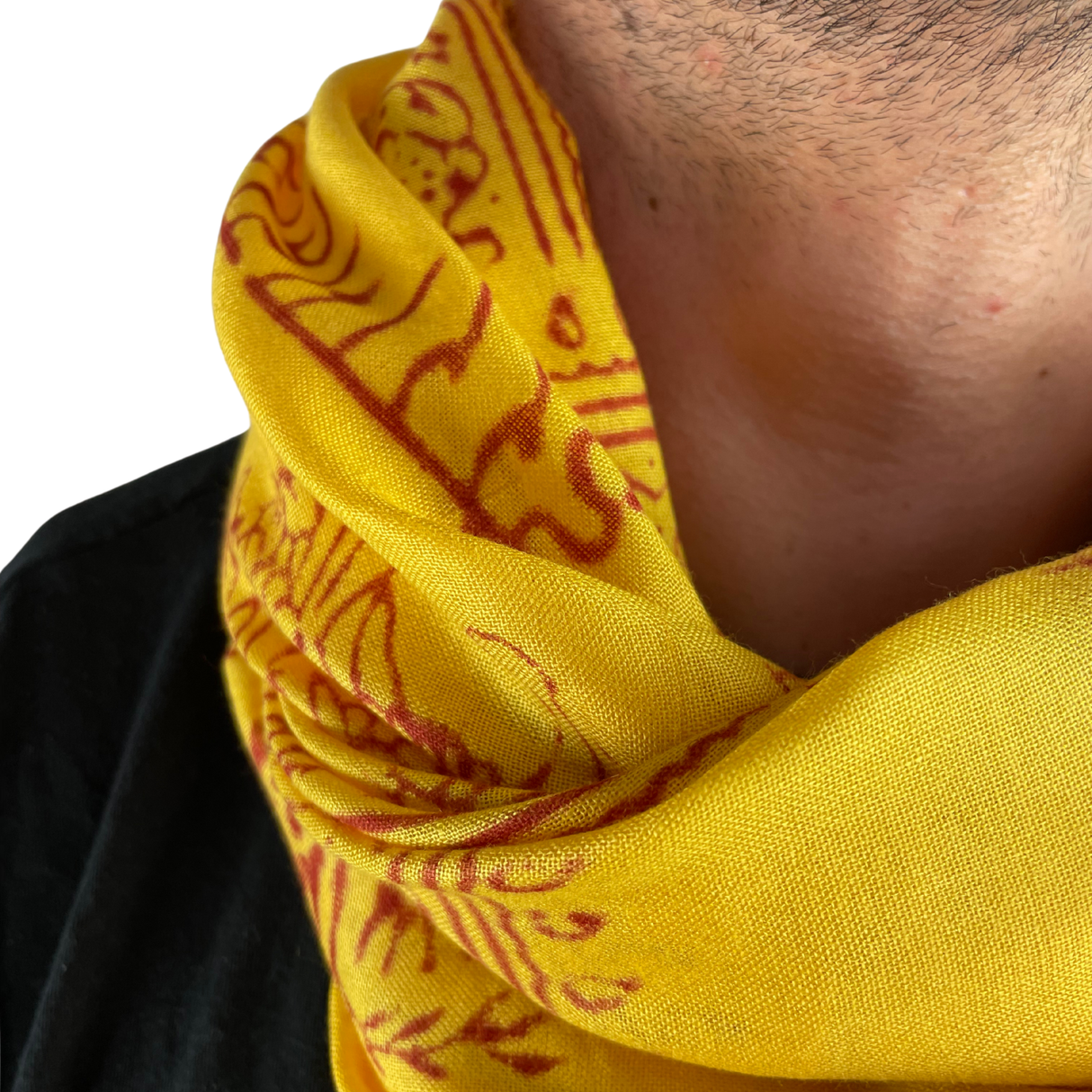 Ram Nami Tibetischer Glücksschal Gelb