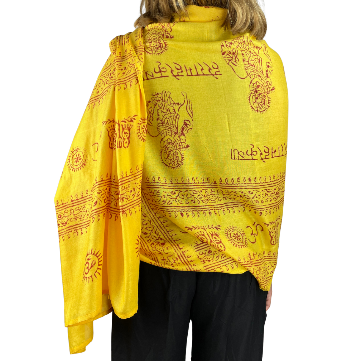 Ram Nami Tibetischer Glücksschal Gelb