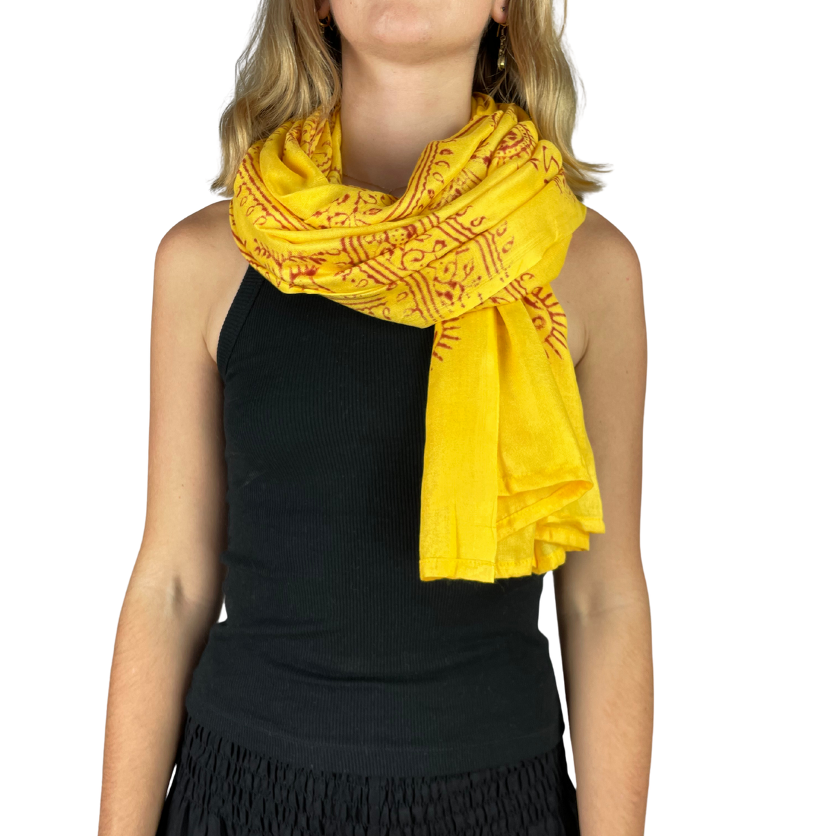 Ram Nami Tibetischer Glücksschal Gelb