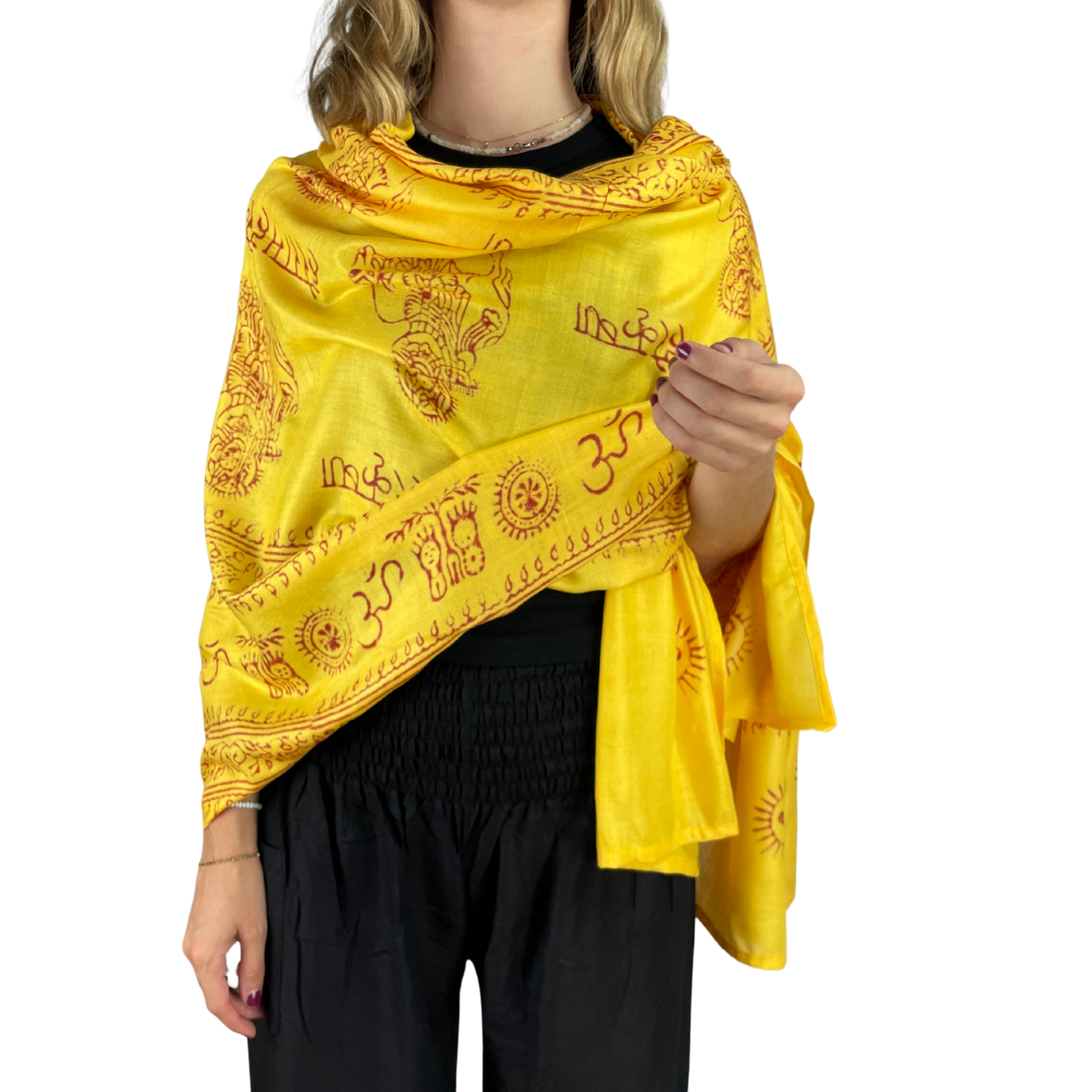 Ram Nami Tibetischer Glücksschal Gelb