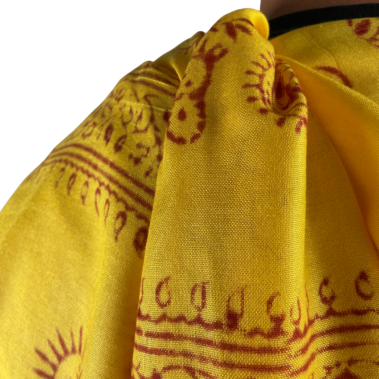 Ram Nami Tibetischer Glücksschal Gelb