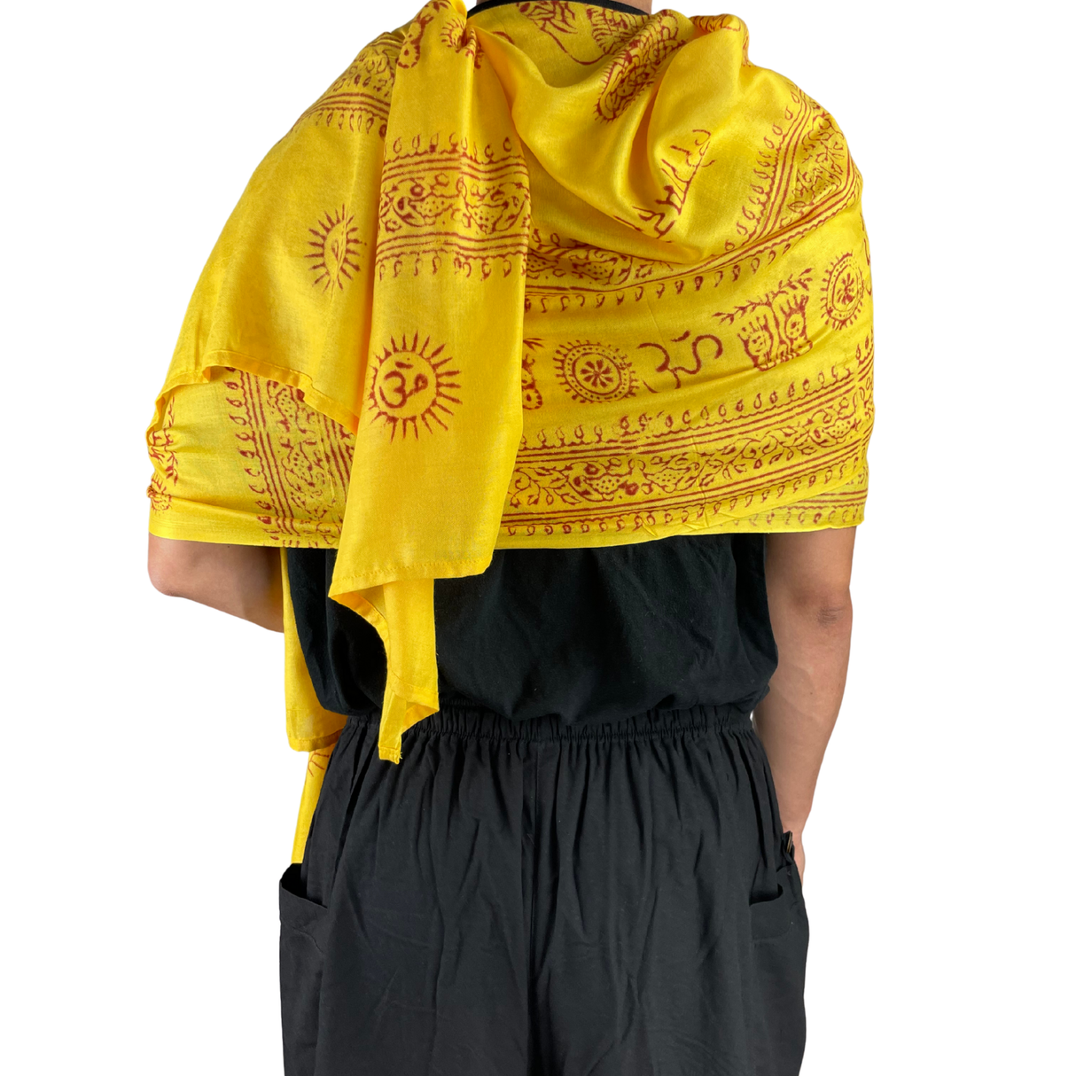 Ram Nami Tibetischer Glücksschal Gelb