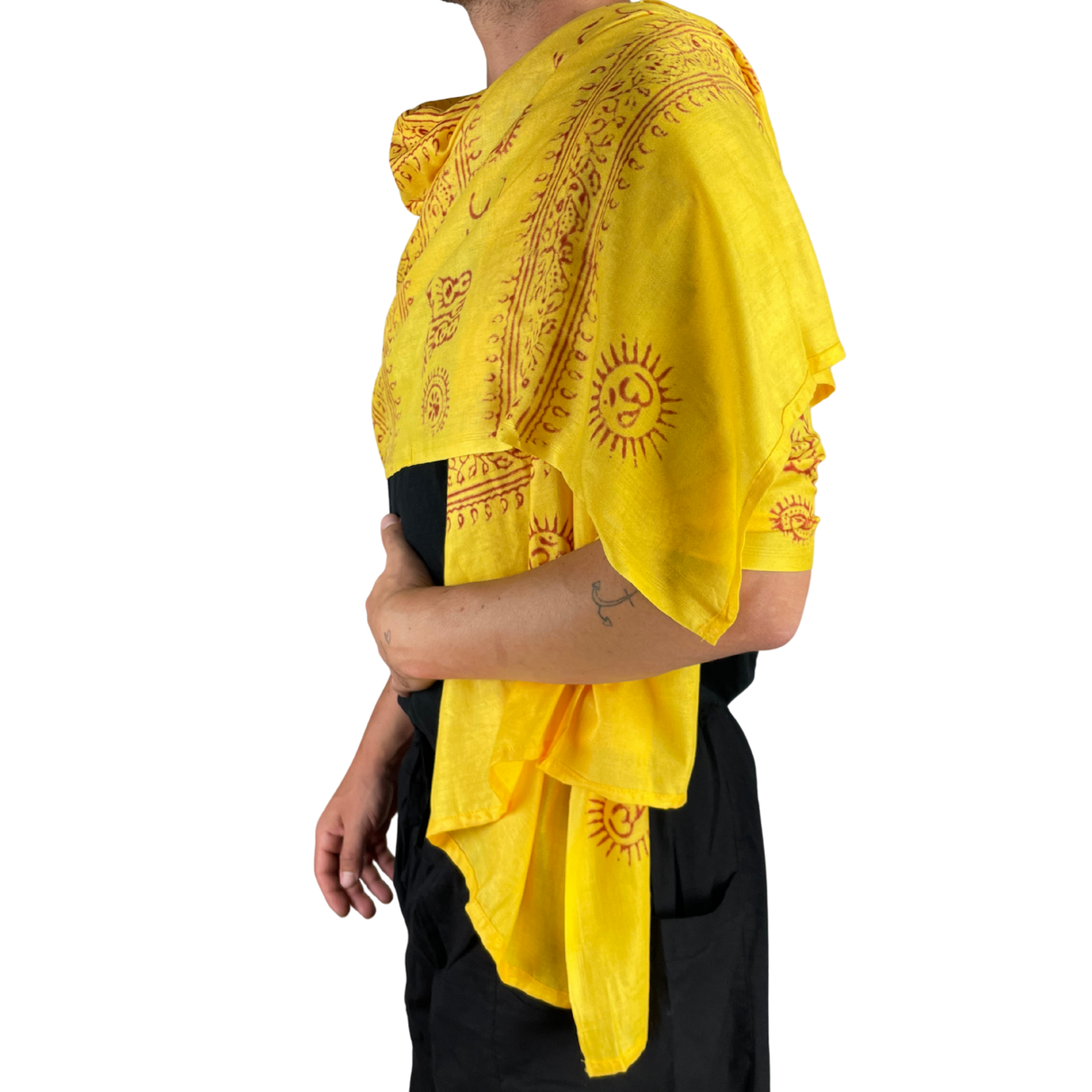 Ram Nami Tibetischer Glücksschal Gelb