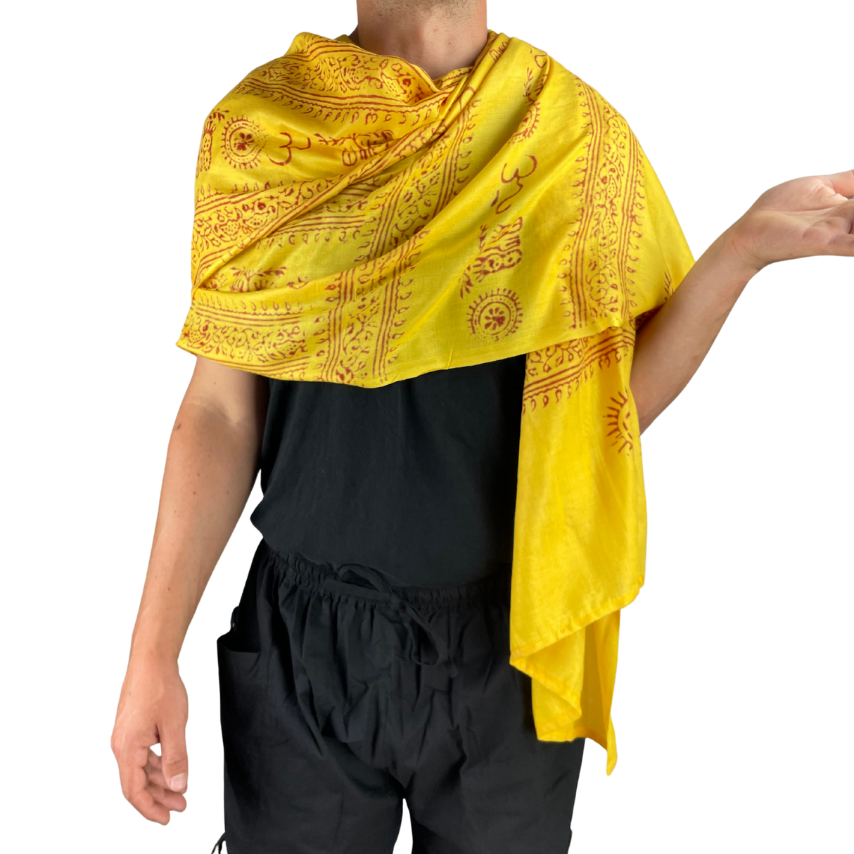 Ram Nami Tibetischer Glücksschal Gelb