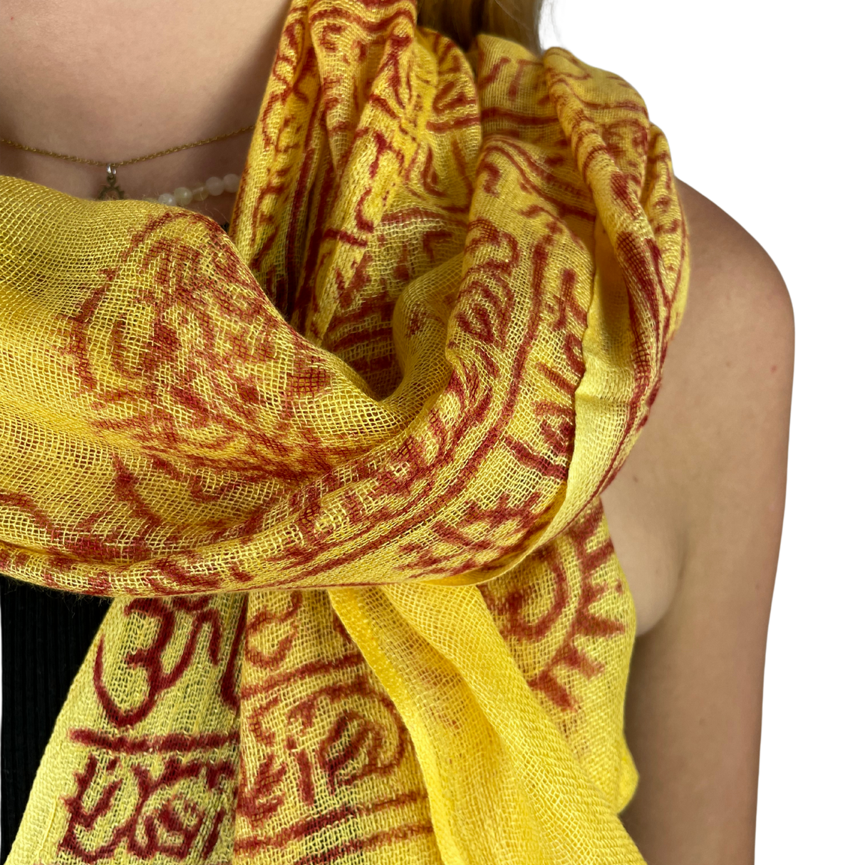 Ram Nami Tibetischer Glücksschal Gelb