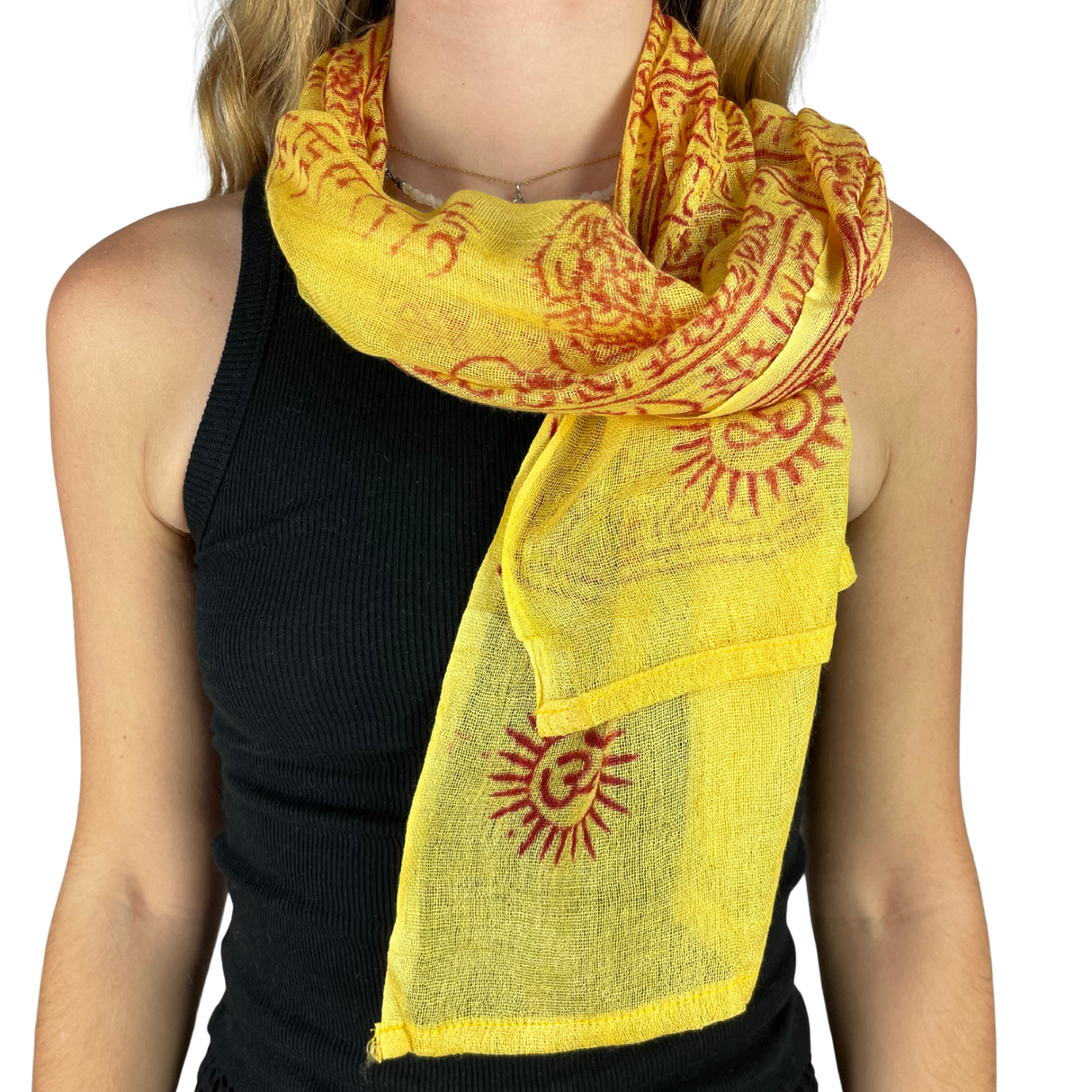 Ram Nami Tibetischer Glücksschal Gelb