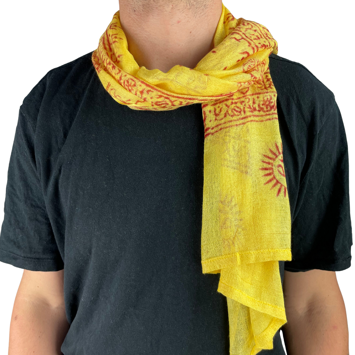 Ram Nami Tibetischer Glücksschal Gelb