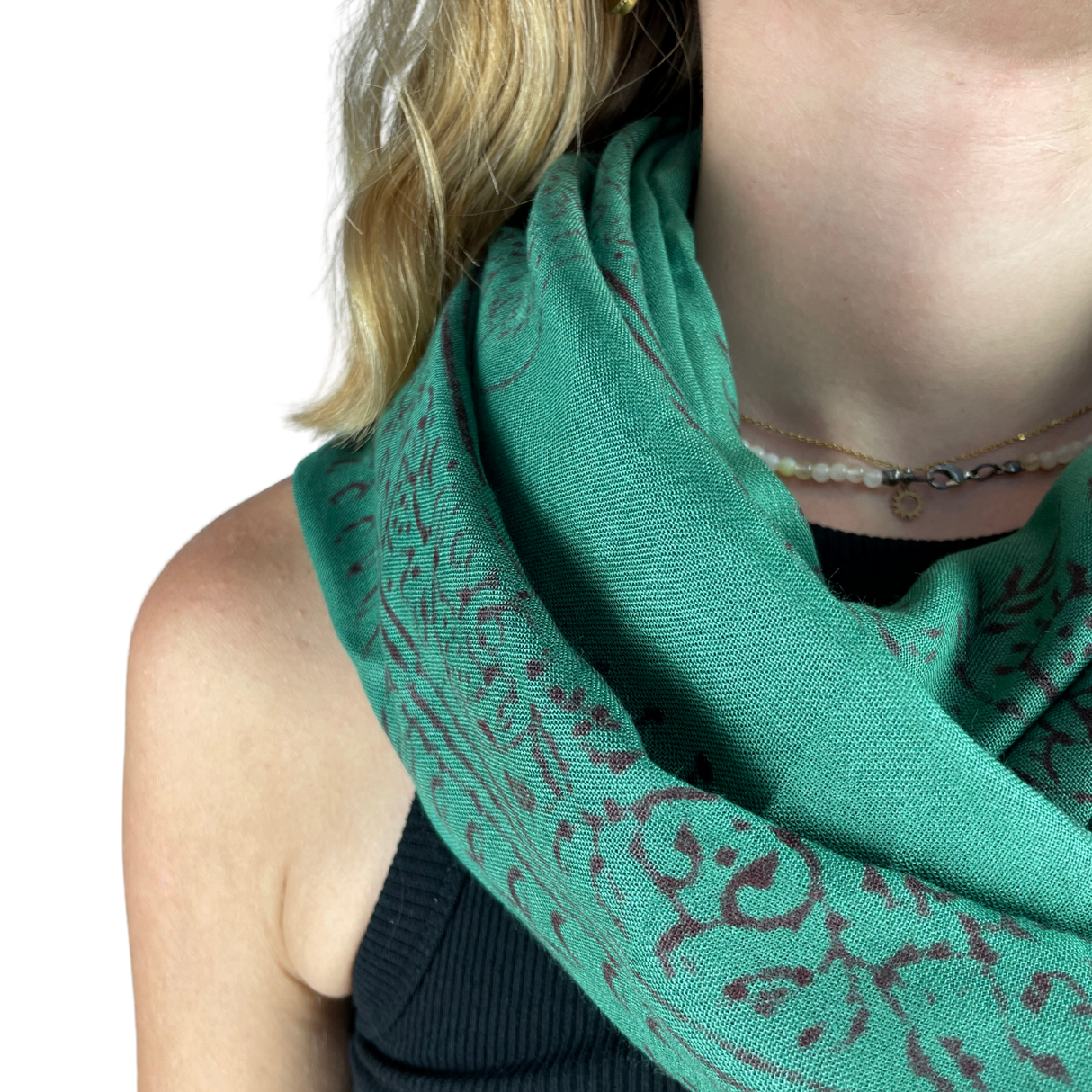 Ram Nami Tibetischer Glücksschal Grün