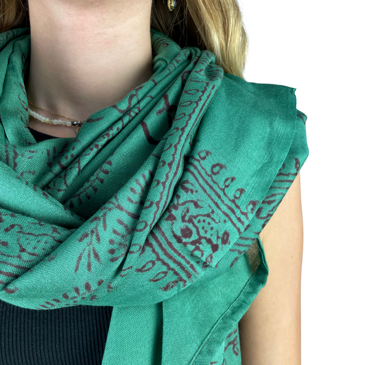 Ram Nami Tibetischer Glücksschal Grün