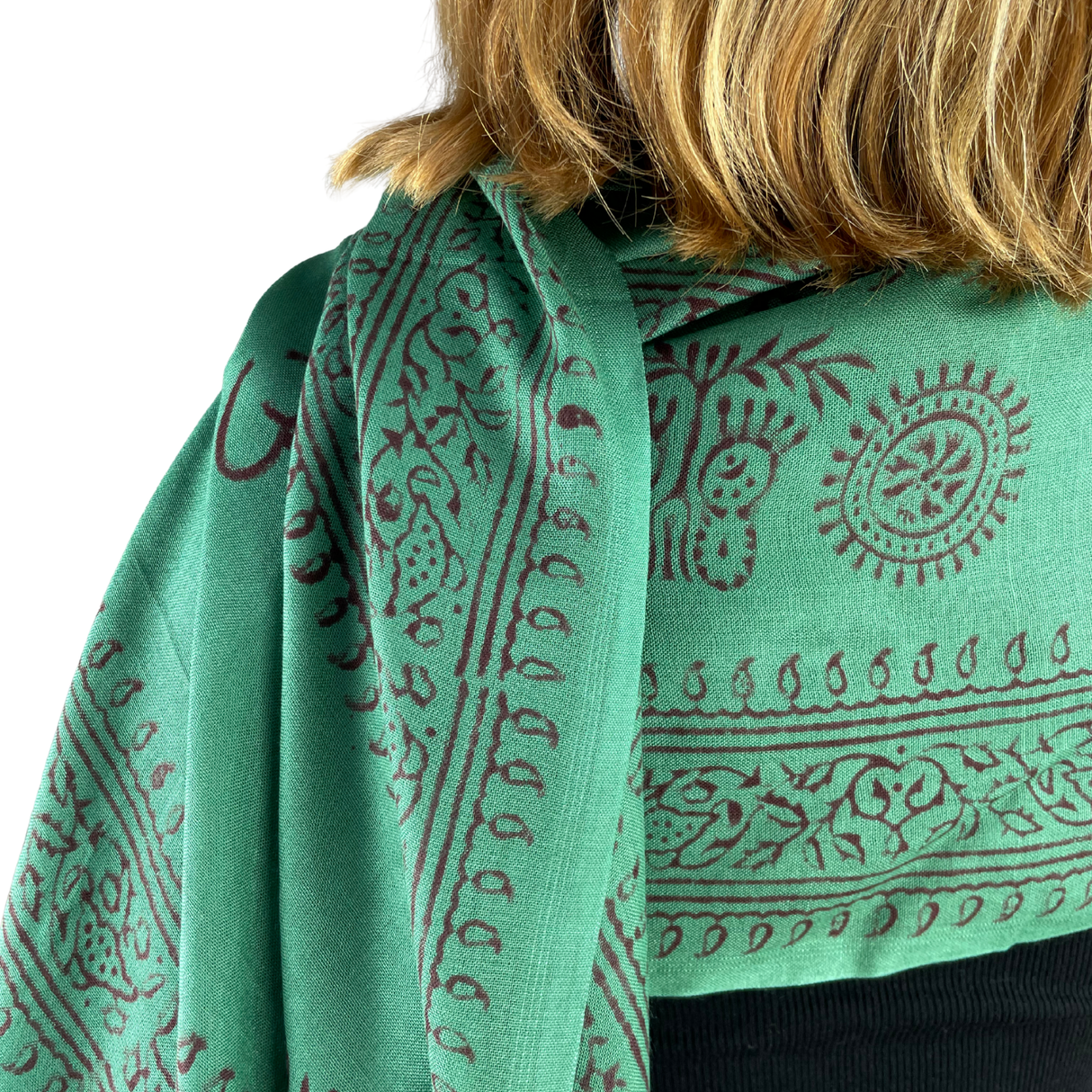 Ram Nami Tibetischer Glücksschal Grün