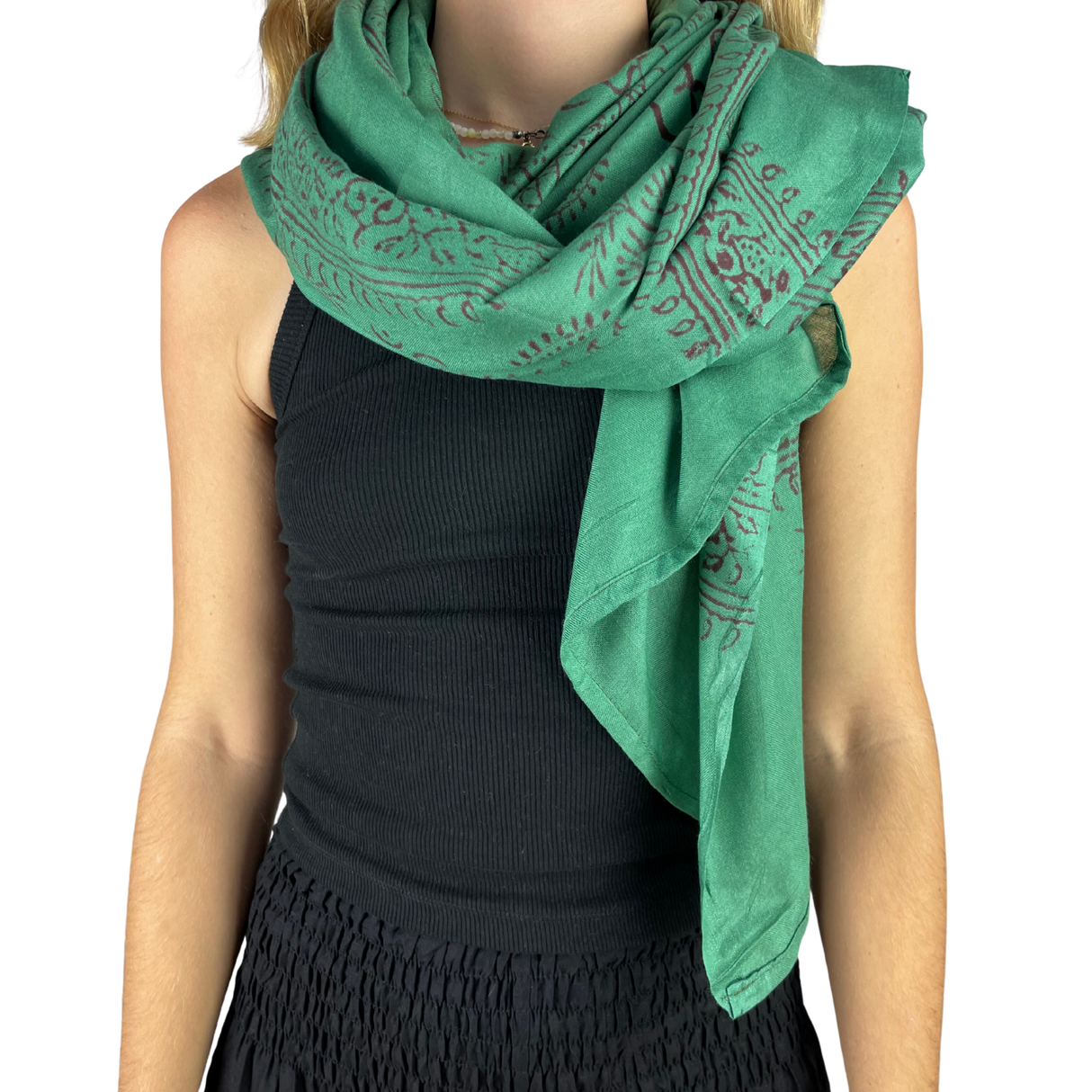 Ram Nami Tibetischer Glücksschal Grün