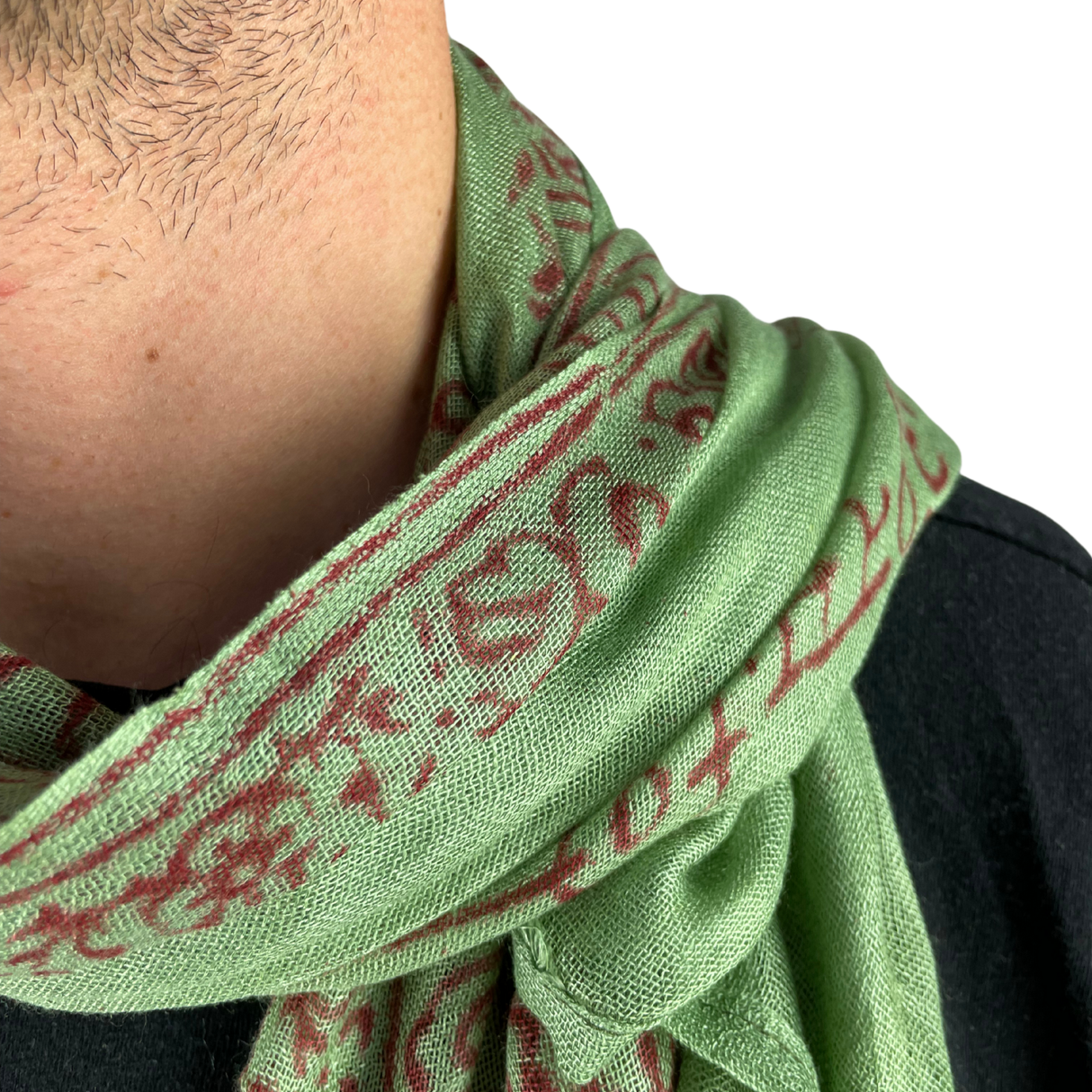 Ram Nami Tibetischer Glücksschal Grün