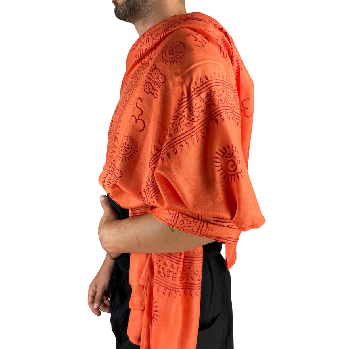 Ram Nami Tibetischer Glücksschal Orange