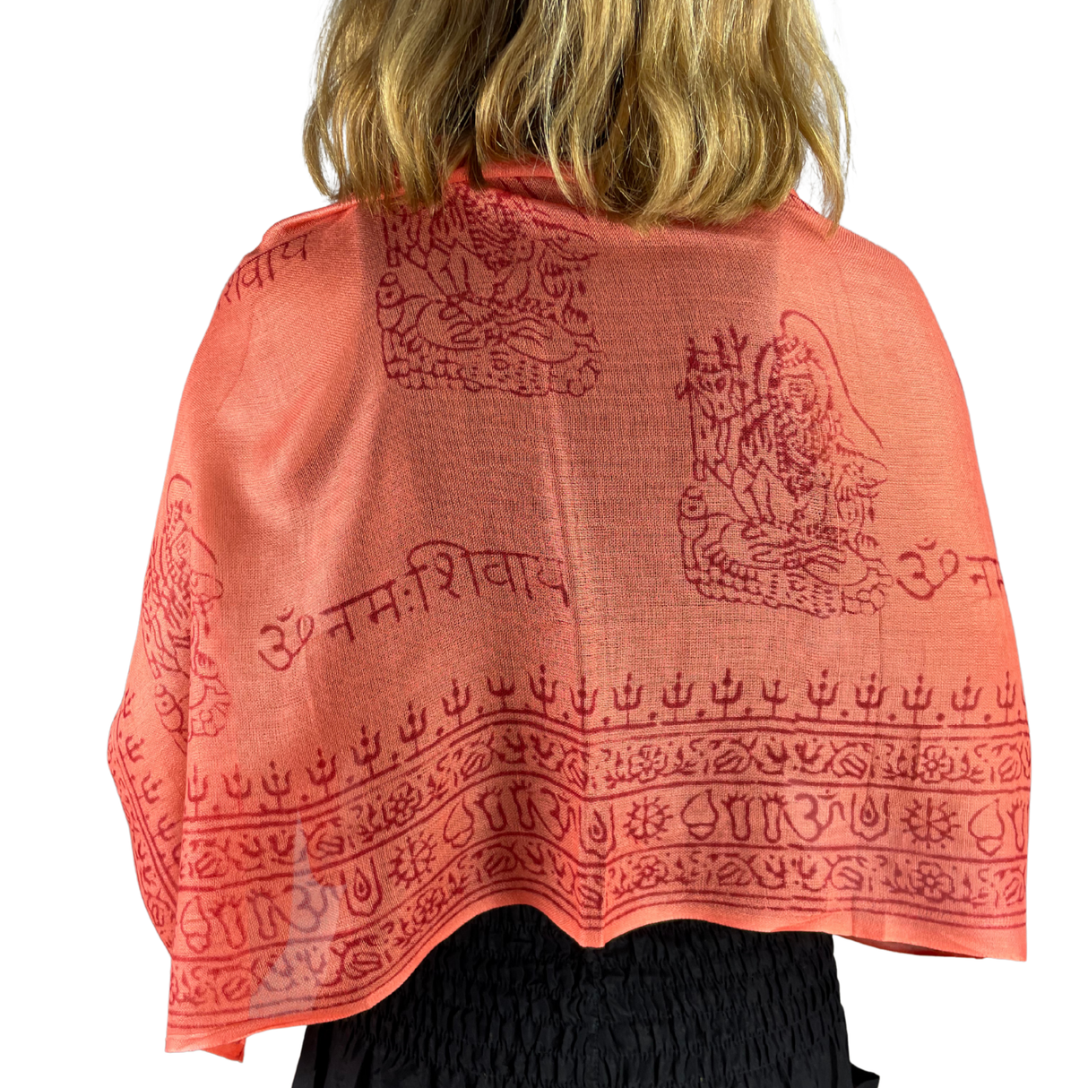 Ram Nami Tibetischer Glücksschal Orange