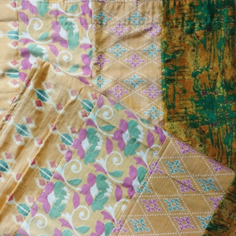 1/2 Sari- Vorhang Gelb 200 x 110 cm