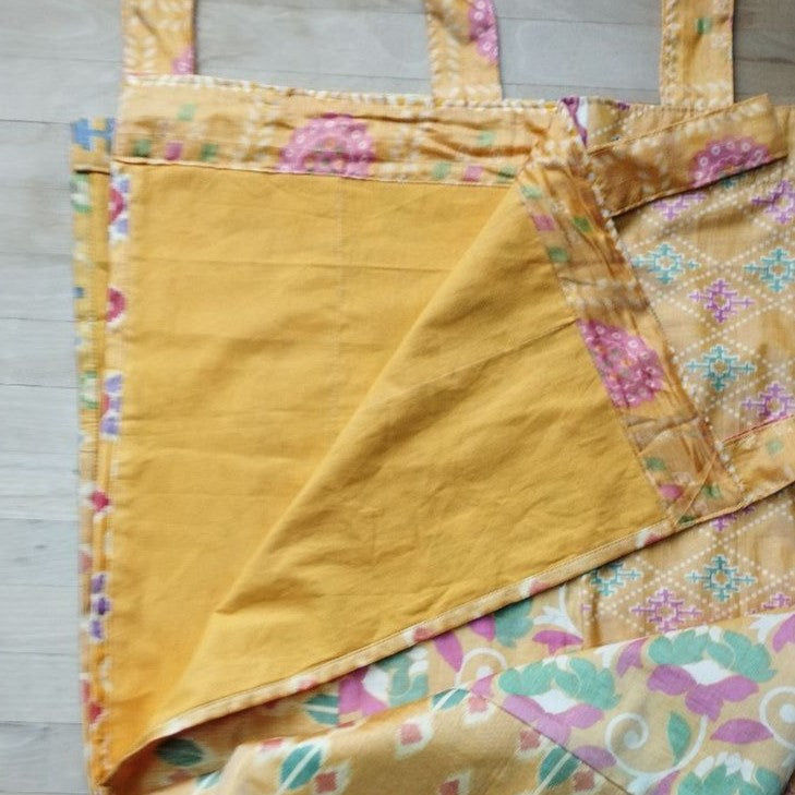 1/2 Sari- Vorhang Gelb 200 x 110 cm