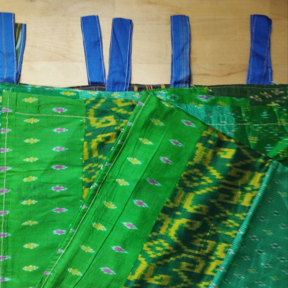 Set: 3x 1/2 Sari- Vorhang 200 x 110 cm